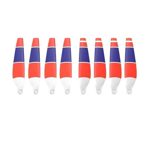 AYrMtH Passend for Mini 3 Geräuscharme Drohne Blade Props Schnellverschluss Flügelventilatoren Ersatzteile Drohne Zubehör Propeller Ersatz(8pcs 3 Colors) von AYrMtH