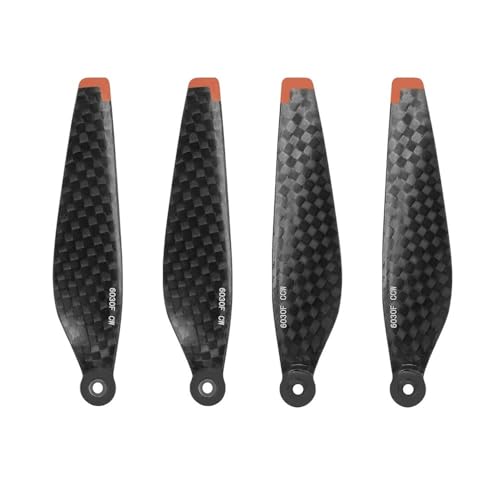 AYrMtH Passend for Mini 3 Pro/Mini 4 Pro Propeller Drohne Klinge Requisiten Flügel Ersatz Propeller Drohne Zubehör Kohlefaser(4 PCS) von AYrMtH