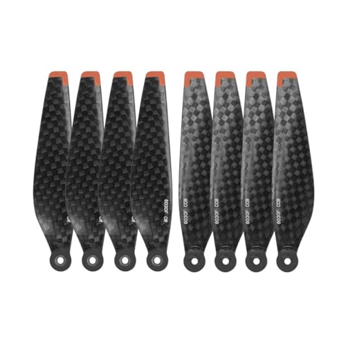 AYrMtH Passend for Mini 3 Pro/Mini 4 Pro Propeller Drohne Klinge Requisiten Flügel Ersatz Propeller Drohne Zubehör Kohlefaser(8 PCS) von AYrMtH