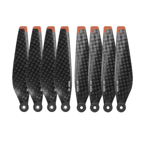 AYrMtH Passend for Mini 3 Pro Propeller Blade Geräuscharm Ersatzgewicht Flügelventilatoren Ersatzteile Drohnenzubehör Kohlefaserpropeller(8 PCS) von AYrMtH