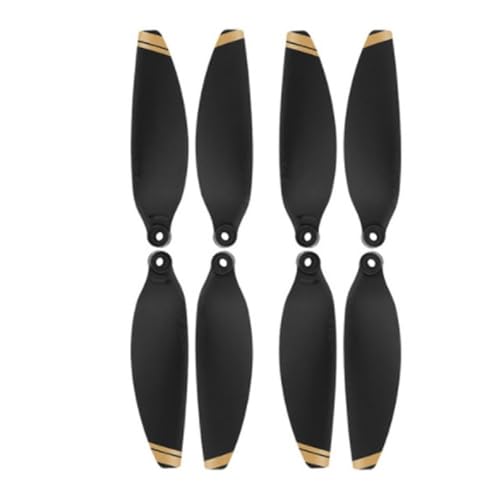 AYrMtH Passend for Mini SE/Mini 2 Propeller 8 Stück 4726F Zubehör-Kit Helices Requisiten Bunte Klingenflügel-Fans Teile(Black Gold) von AYrMtH