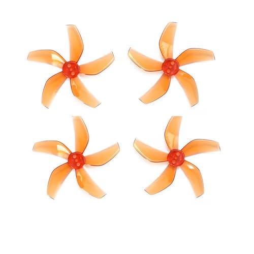 AYrMtH Passend for Neo Drone Bunte Propellerpaddelblätter Fünfblättriges Blatt Ersatzteile Schnellverschluss Geräuscharme Flügel Lüfter Zubehör(4pcs Orange) von AYrMtH