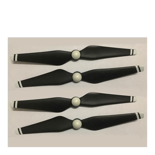 AYrMtH Passend for Phantom 4A Pro V2.0 Drone Geräuscharme Propellerblätter mit Schnellverschluss aus Kohlefaserverbundstoff, Paddelflügel, Zubehör(2 Pcs Gold Edge) von AYrMtH