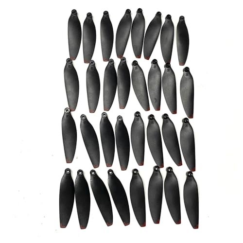 AYrMtH Passend for S116MAX Mini Quadcopter Ersatzteile Passend for S116 MAX Rc Drone Blade 58mm Propeller Zubehör Bürstenlose Motormotoren(32pcs Black Blades) von AYrMtH