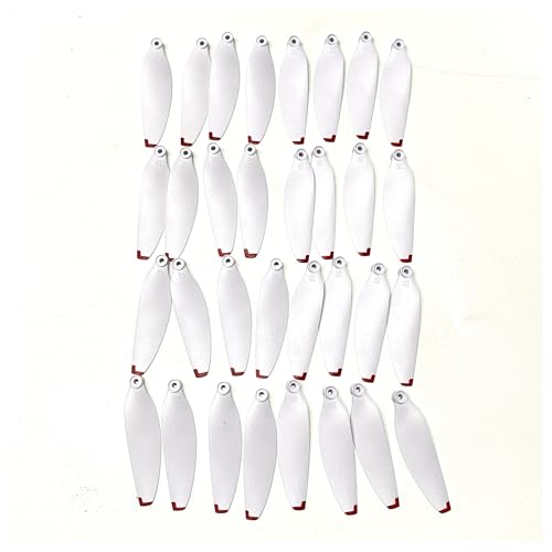AYrMtH Passend for S116MAX Mini Quadcopter Ersatzteile Passend for S116 MAX Rc Drone Blade 58mm Propeller Zubehör Bürstenlose Motormotoren(32pcs White Blades) von AYrMtH