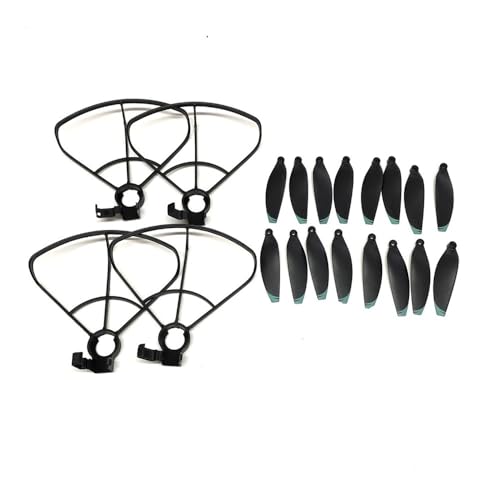 AYrMtH Passend for S132 Mini Drone Blades Teile S132PRO Bürstenloser Motor Arme Propeller Schutz Schutz Zubehör(4p Guard 16pcs Prop) von AYrMtH