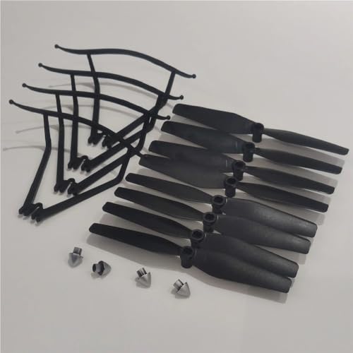 AYrMtH Passend for S97 Hindernisvermeidung Faltbares Drohnenzubehör RC Quadcopter Ersatzteile Klingenschutzrahmen/Propeller/Klingenabdeckung Zubehör(Light Grey) von AYrMtH
