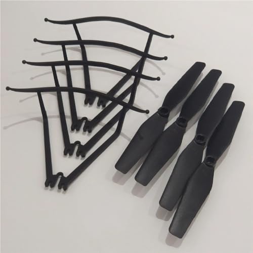 AYrMtH Passend for S97 Hindernisvermeidung Faltbares Drohnenzubehör RC Quadcopter Ersatzteile Klingenschutzrahmen/Propeller/Klingenabdeckung Zubehör(Red) von AYrMtH