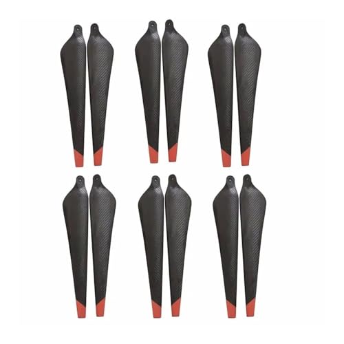 AYrMtH Passend for T30-Drohnenzubehör (Nicht) Kohlefaser-Propeller 3820S Blade CW CCW Propeller 12 Stück von AYrMtH