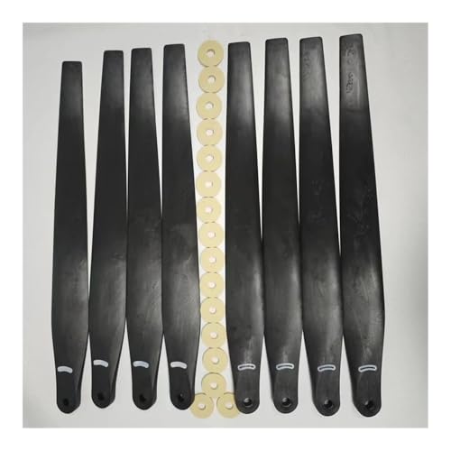 AYrMtH Passend for T60-Drohnenzubehör (Nicht) Propeller 5627 Propeller Nylon mit Kohlefaser CW CCW Blade Mat 8 Stück(Black) von AYrMtH