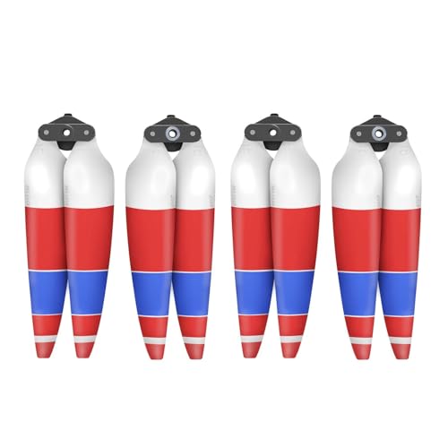 Passend for Air 3s / Air 3 8747F, leichte, geräuscharme Propellerblätter, Ersatzflügelventilatoren, Drohnenzubehör(2 Pairs Red Blue) von AYrMtH