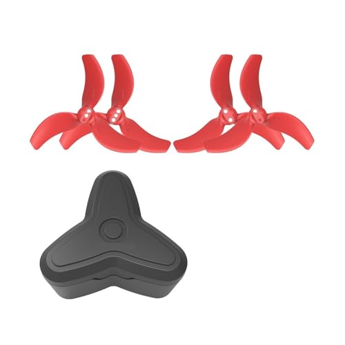 Passend for Avata 2 Drohnenpropeller, Klingengewicht, Flügelventilator, Ersatzpropellerteile, Bunte Paddel(Red Set) von AYrMtH