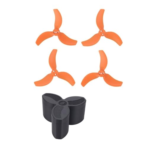 Passend for Avata 2 Drone 3032S Propeller Bunte Paddelblätter Reparatur Ersatz Spart Wings Schutz Aufbewahrungsbox Zubehör(Orange and Box) von AYrMtH