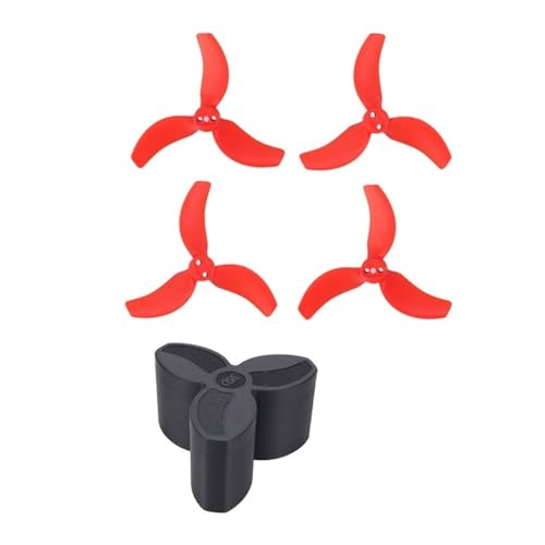 Passend for Avata 2 Drone 3032S Propeller Bunte Paddelblätter Reparatur Ersatz Spart Wings Schutz Aufbewahrungsbox Zubehör(Red and Box) von AYrMtH