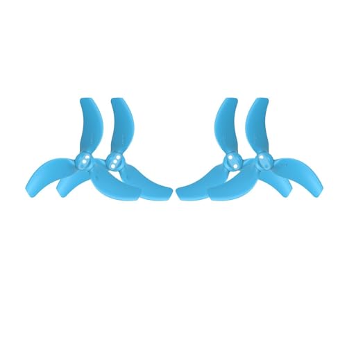 Passend for Avata 2 Propeller, Ersatz-Propellerblätter 3032S, geräuscharme Flügel, Drohnenzubehör, Schwarze Spitzen, 4 Stück(Blue 2 Pack) von AYrMtH