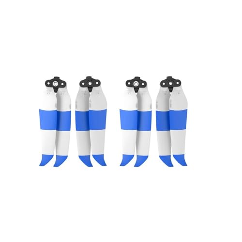 Passend for Mavic Air 2, 2 Paar 7238 geräuscharme Propeller, farbige Propeller, Zubehör for Schnellverschluss-Requisiten(Blue White) von AYrMtH