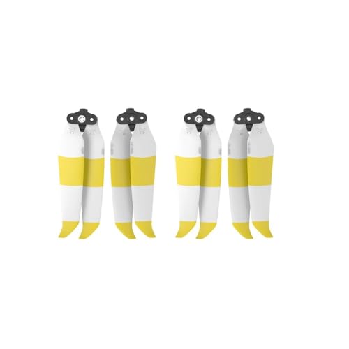 Passend for Mavic Air 2, 2 Paar 7238 geräuscharme Propeller, farbige Propeller, Zubehör for Schnellverschluss-Requisiten(Yellow White) von AYrMtH