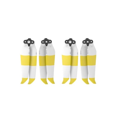 Passend for Mavic Air 2 Drone Geräuscharm 7238F Bunte Ersatz Propeller Schnellspanner Faltbare Klinge Flügel Zubehör(Gold White) von AYrMtH