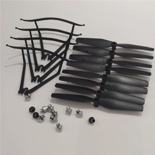 Passend for S97 Hindernisvermeidung Faltbares Drohnenzubehör RC Quadcopter Ersatzteile Klingenschutzrahmen/Propeller/Klingenabdeckung Zubehör(WHITE) von AYrMtH