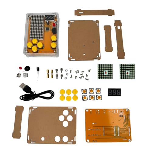 AZDelivery DIY Elektronik Bausatz - Konsole mit transparenten Gehäuse, Retro Handheld Elektronik Kit für Anfänger & Fortgeschrittene, Lötset zum Löten Lernen & Basteln mit LED-Matrix und Punktanzeige AZDelivery DIY Elektronik Bausatz - Konsole mit transparenten Gehäuse, Retro Handheld Elektronik Kit für Anfänger & Fortgeschrittene, Lötset zum Löten Lernen & Basteln mit LED-Matrix und Punktanzeige von AZDelivery
