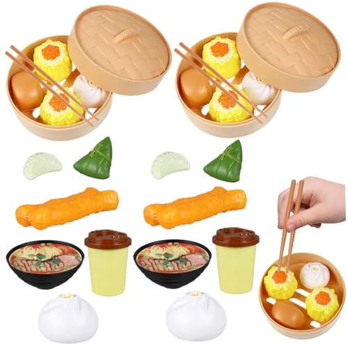 2 Sets Kinder Food Toys, Plastik Chinese Dim Sum Kinderspielzeug Realistisches chinesisches Frühstück, tun Sie Spielzeug für Frühstück gedämpfte Spielzeugküche Kochspielzeug Spielen Küche für Kleinki 2 Sets Kinder Food Toys, Plastik Chinese Dim Sum Kinderspielzeug Realistisches chinesisches Frühstück, tun Sie Spielzeug für Frühstück gedämpfte Spielzeugküche Kochspielzeug Spielen Küche für Kleinki von AZIDWERYQ