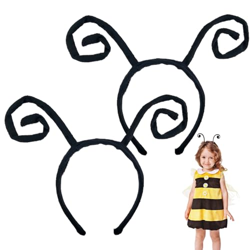 AZIDWERYQ 2pcs Schmetterling Antennen Stirnbänder Flexible Antennen Stirnband formierbare Haarbänder Cosplay Kostümzubehör Bienenstirnband für Kinder Performance Halloween Dress Up Trep Play Biene AZIDWERYQ 2pcs Schmetterling Antennen Stirnbänder Flexible Antennen Stirnband formierbare Haarbänder Cosplay Kostümzubehör Bienenstirnband für Kinder Performance Halloween Dress Up Trep Play Biene von AZIDWERYQ