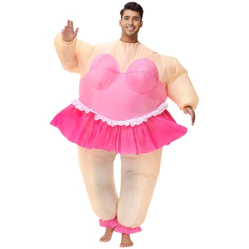 AZIDWERYQ Aufblasbares Kostüm für Erwachsene lustige Blow -Up -Kostüm aufblasbare Fett Ballerina Anzüge Halloween Erwachsener von AZIDWERYQ