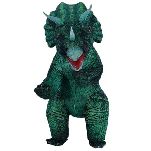AZIDWERYQ Dinosaurierkostüm Triceratops aufblasbare Dinosaurierkostüm Lustige Halloween -Kostüme für Party Halloween Cosplay, Erwachsene aufblasbare Erwachsene AZIDWERYQ Dinosaurierkostüm Triceratops aufblasbare Dinosaurierkostüm Lustige Halloween -Kostüme für Party Halloween Cosplay, Erwachsene aufblasbare Erwachsene von AZIDWERYQ
