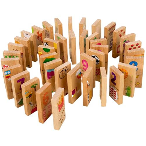AZIDWERYQ Dominos für Kinder, doppelseitige doppelseitige Bulk-Domino-Startkit mit Aufbewahrungsbox, Bildungsnummer Matching Game, Interactive Montessori Kids Toys für 3+ Jahre alt AZIDWERYQ Dominos für Kinder, doppelseitige doppelseitige Bulk-Domino-Startkit mit Aufbewahrungsbox, Bildungsnummer Matching Game, Interactive Montessori Kids Toys für 3+ Jahre alt von AZIDWERYQ