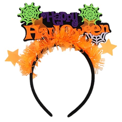 AZIDWERYQ Halloween Stirnband, fluoreszierende Spinnennetz- und Buchstaben Haarschleife, elastische Halloween -Haarzubehör für Cosplay- und Foto -Requisitenkostüme für Frauen AZIDWERYQ Halloween Stirnband, fluoreszierende Spinnennetz- und Buchstaben Haarschleife, elastische Halloween -Haarzubehör für Cosplay- und Foto -Requisitenkostüme für Frauen von AZIDWERYQ