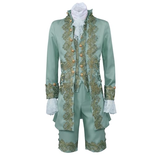 AZIDWERYQ Herren Victorian Kostüm, 1791 Prince Kostüm Männer Regency Tailcoat Vest Cosplay Anzug für Halloween Party xxl Herren Victorianer AZIDWERYQ Herren Victorian Kostüm, 1791 Prince Kostüm Männer Regency Tailcoat Vest Cosplay Anzug für Halloween Party xxl Herren Victorianer von AZIDWERYQ
