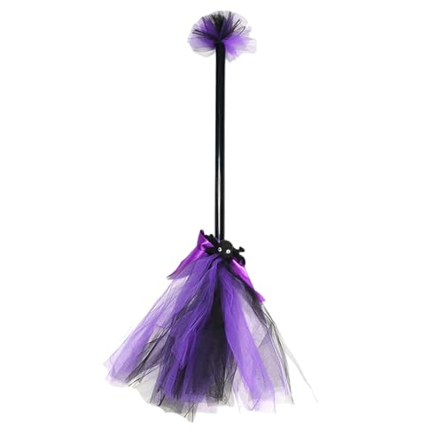 AZIDWERYQ Hexenbesen Kostümzubehör böse Hexe Fliegende Broomstick Tanz Kostüm Requisiten Accessoires Dress Up Besen Cosplay Requisiten von AZIDWERYQ