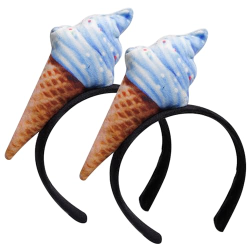 AZIDWERYQ Ice Cream Stirnband 2pcs 8.3x4, 7in Eiscreme -Kegelform Stirnbänder für Frauen süßer Roman -Kleidung für Halloween, Cosplay, Kostüm, Party, blauer Hut AZIDWERYQ Ice Cream Stirnband 2pcs 8.3x4, 7in Eiscreme -Kegelform Stirnbänder für Frauen süßer Roman -Kleidung für Halloween, Cosplay, Kostüm, Party, blauer Hut von AZIDWERYQ