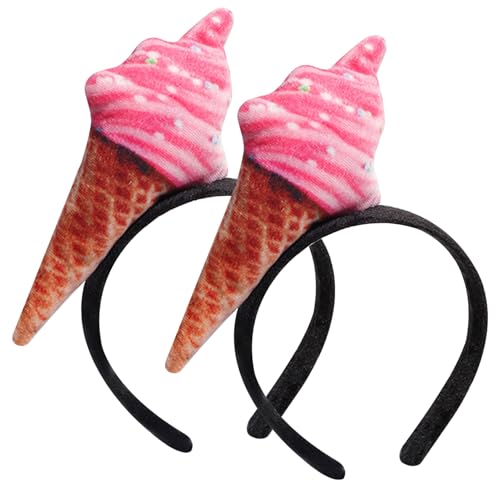 AZIDWERYQ Ice Cream Stirnband 2pcs 8.3x4, 7in Eiscreme -Kegelform für Frauen süßer Roman -Clote -Hut für Halloween, Cosplay, Kostüm, Party, Style1 Hut AZIDWERYQ Ice Cream Stirnband 2pcs 8.3x4, 7in Eiscreme -Kegelform für Frauen süßer Roman -Clote -Hut für Halloween, Cosplay, Kostüm, Party, Style1 Hut von AZIDWERYQ