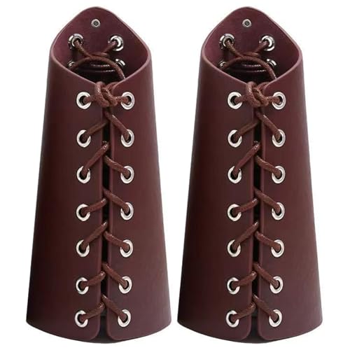 AZIDWERYQ Lederarmars, 2pcs Vintage mittelalterliche Handschuhe, verstellbare Lederarmschutzwächter für Männer Frauen Halloween Party Cosplay -Rüstung AZIDWERYQ Lederarmars, 2pcs Vintage mittelalterliche Handschuhe, verstellbare Lederarmschutzwächter für Männer Frauen Halloween Party Cosplay -Rüstung von AZIDWERYQ