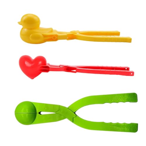 AZIDWERYQ Snowball Maker Duck Ball Heart Form Clips Schneespielzeug für Snow Games Outdoor 3PCS zufällige Farbe Schneeballhersteller Tool AZIDWERYQ Snowball Maker Duck Ball Heart Form Clips Schneespielzeug für Snow Games Outdoor 3PCS zufällige Farbe Schneeballhersteller Tool von AZIDWERYQ