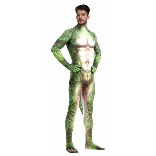 Animaldruck Bodysuit Herren Tierbodysuit Kostüm mit Big Tail Print PetSuit Spandex Pelry Jumpsuit Cosplay Halloween Party l Animaldruck Bodysuit Herren Tierbodysuit Kostüm mit Big Tail Print PetSuit Spandex Pelry Jumpsuit Cosplay Halloween Party l von AZIDWERYQ