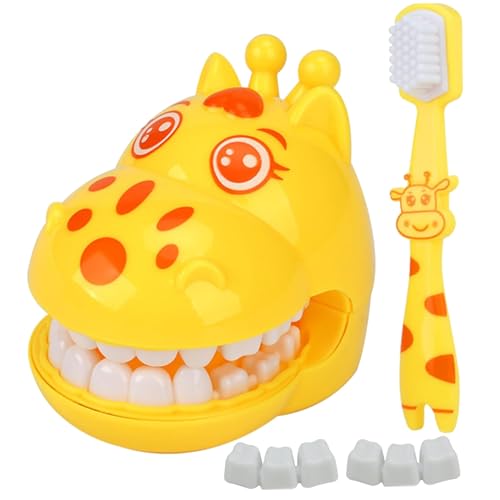 Zähnemodell zum Unterrichten von Kindern, Cartoon Giraffe Demonstration Zähnemodell mit Zahnbürste, hygienische Gewohnheit Kultivierung Kinder Zahnarztspiel für Kinder Student Zahntental für Kinder Zähnemodell zum Unterrichten von Kindern, Cartoon Giraffe Demonstration Zähnemodell mit Zahnbürste, hygienische Gewohnheit Kultivierung Kinder Zahnarztspiel für Kinder Student Zahntental für Kinder von AZIDWERYQ