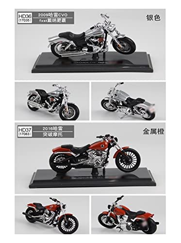 AZIKEN Motorrad Spielzeug Für Harl&ey 1:18 Legierung Motorrad Metallmodell Kinderspielzeug Erwachsene Dekorationskollektion (Color : Night Luther Black) von AZIKEN