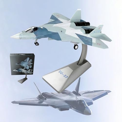 AZIZAT 10.8" 1:72 Su-57 Stealth Fighter Modell Flugzeug Modell Legierung Modell Flugzeug Fertige Luftfahrt Modell Druckguss Modell Flugzeug für Sammlung oder Geschenk von AZIZAT