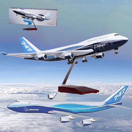 AZIZAT 18,5" 1: 150 Maßstab Modell Jet Modelle Flugzeug B747 Prototyp Flugzeug Modell Diecast Collectibles Harz Flugzeug Modell für Sammlung oder Geschenk von AZIZAT