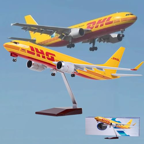 AZIZAT 18,5" 1: 87 Maßstab Modell Jet Modelle Flugzeug DHL B737-800 Flugzeug Modell Diecast Collectibles Harz Flugzeug Modell für Sammlung oder Geschenk von AZIZAT