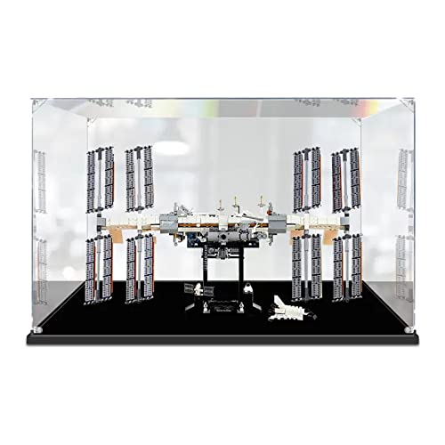 AZIZAT Staubdichte Vitrine, Acryl, transparent, für Lego 21321 International Space Station Building Modell (nur Aufbewahrungsbox) (2 mm) von AZIZAT