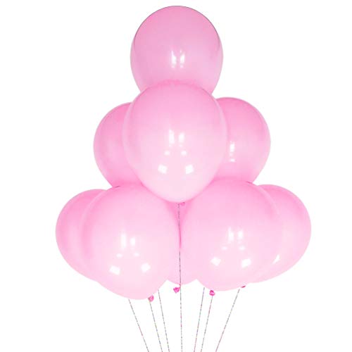 AZOWA Hellrosa Luftballons 100 Stück 30cm Latex-Ballons, Ballons für Weihnachtsfeiern Hochzeiten Kinderfeste Dekorationen von AZOWA