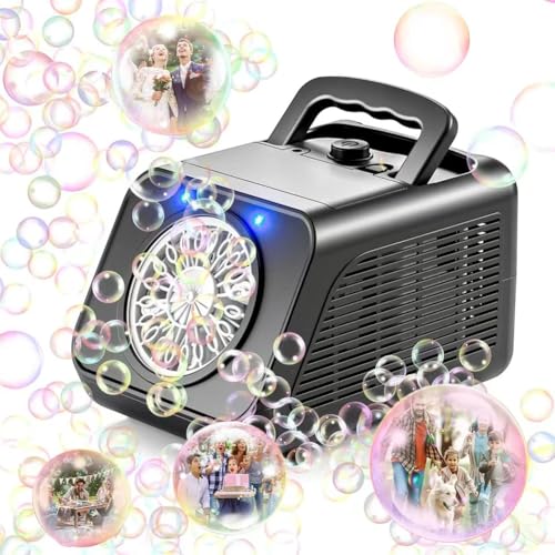 AZURAOKEY Automatische Seifenblasenmaschine, Wiederaufladbar Tragbarer Seifenblasenbläser Einstellbares Kinder Bubble Machine Outdoor Geschenk for Hochzeit/Oster/Party AZURAOKEY Automatische Seifenblasenmaschine, Wiederaufladbar Tragbarer Seifenblasenbläser Einstellbares Kinder Bubble Machine Outdoor Geschenk for Hochzeit/Oster/Party von AZURAOKEY