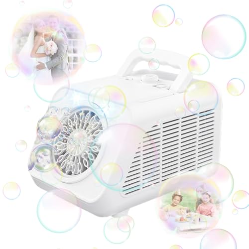 AZURAOKEY Automatische Seifenblasenmaschine, Wiederaufladbar Tragbarer Seifenblasenbläser Einstellbares Kinder Bubble Machine Outdoor Geschenk for Hochzeit/Oster/Party AZURAOKEY Automatische Seifenblasenmaschine, Wiederaufladbar Tragbarer Seifenblasenbläser Einstellbares Kinder Bubble Machine Outdoor Geschenk for Hochzeit/Oster/Party von AZURAOKEY