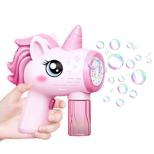 AZURAOKEY Einhorn Seifenblasenmaschine, Automatische Seifenblasenpistole, Einhorn LED Blasenmaschine mit Licht, Seifenblasenpistole for Outdoor, Party, Hochzeit, Geburtstag AZURAOKEY Einhorn Seifenblasenmaschine, Automatische Seifenblasenpistole, Einhorn LED Blasenmaschine mit Licht, Seifenblasenpistole for Outdoor, Party, Hochzeit, Geburtstag von AZURAOKEY