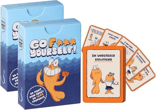 AZURAOKEY Go F*CK Yourself Kartenspiel - Erwachsener Go Fish Card Game for 2+ Spieler | Lustige und tragbare Gag-Geschenke, Idee for Freunde, Paare, Spiele Nigshts (48 Karten, reisefreundlich) von AZURAOKEY