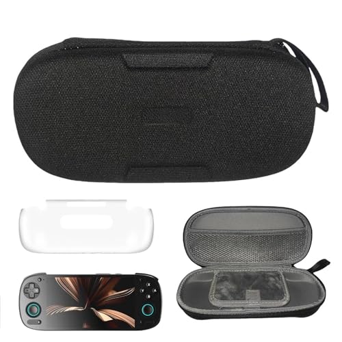 AZURAOKEY Kompatibel mit Retroids Pocket 5 Zubehör, 2-in-1-Set, tragbare, stoßfeste harte Tragetasche, Reise-Aufbewahrungstasche mit transparenter TPU-Schutzhülle von AZURAOKEY