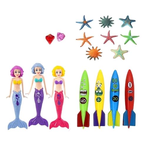 AZURAOKEY Meerjungfrau Muschel Pool Spielzeug – Bunte Meerjungfrau-Tauchspielzeuge for Kinder – Schwimmbad- und Strandspiele, geeignet for Poolpartys, Badezeit & Wasserspiele im Freien AZURAOKEY Meerjungfrau Muschel Pool Spielzeug – Bunte Meerjungfrau-Tauchspielzeuge for Kinder – Schwimmbad- und Strandspiele, geeignet for Poolpartys, Badezeit & Wasserspiele im Freien von AZURAOKEY